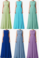 Damen Chiffon Abendkleid A