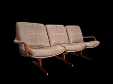 3 Sitzer Sofa Couch / Leder /