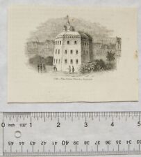 Kupferstich 1860er Jahre - The Globe Theatre, Bankside