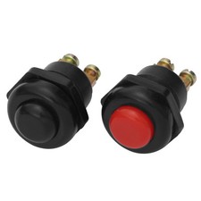 Hochstrom 12V KFZ Drucktaster Rot Druckknopf Taster Schalter Start Anlasser Hupe