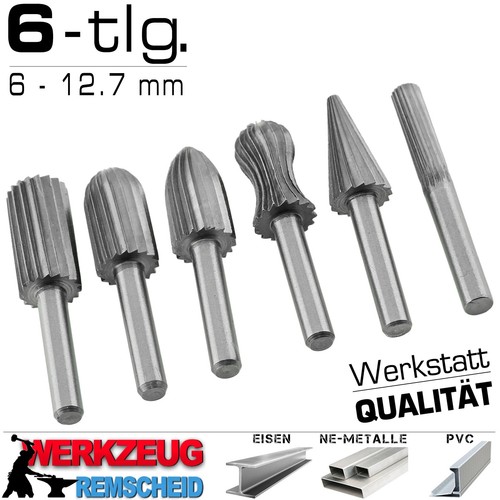 Tlg metall fräser - 6-tlg,