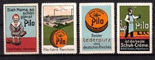 418601/ Lot Reklamemarken – Pilo - Schuhcreme - Mannheim