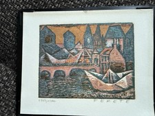 Esteban Fekete Farbholzschnitt