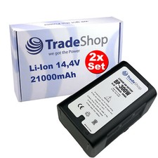 2x Li-Ion V-Mount Akku 14,4V 21000mAh für viele Sony Camcorder ersetzt BP-300W