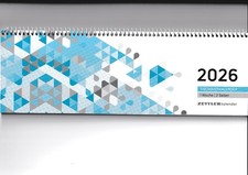 Tischquerkalender ZETTLER 2026 - 1 Woche = 2 Seiten ansprechendes Design