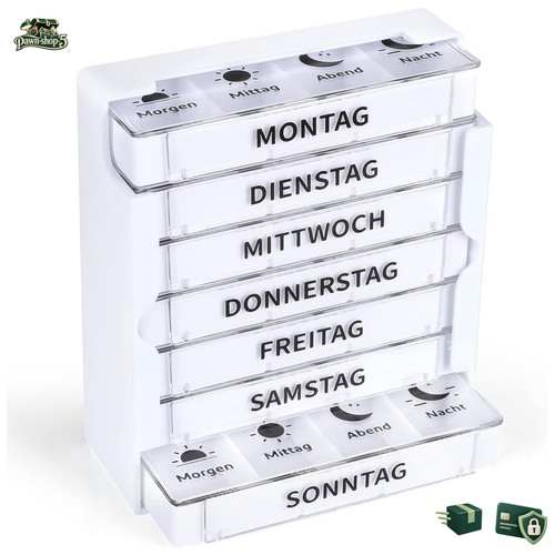 Tablettenbox tage fächer - tage,