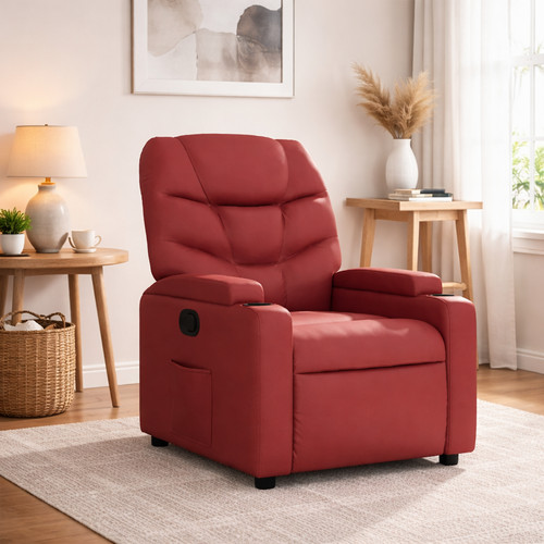 Relaxsessel weinrot kunstleder - relaxsessel,