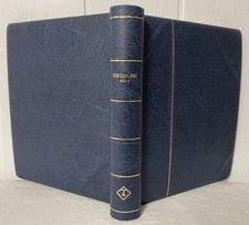 LEUCHTTURM Klemmbinder  # in BLAU # wattiert und genarbt # 3