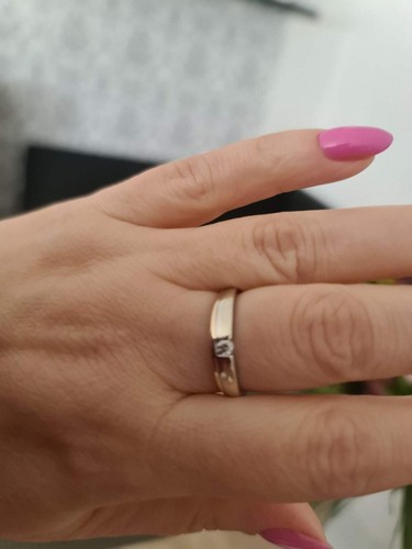 Damen ring weiss - damen, gold