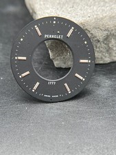PERRELET 30,8mm SWISS DIAL CADRAN ZIFFERBLATT  HANDAUFZUG RARE BLACK NERO