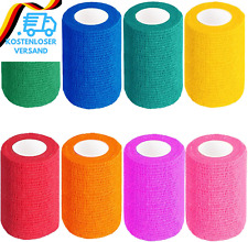 Selbstklebender Verband, 8 Rollen X 7,5Cm X 4,5M Pflaster Rolle Verbandsmaterial