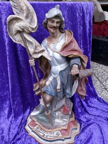 Große heiligenfigur holz - große,