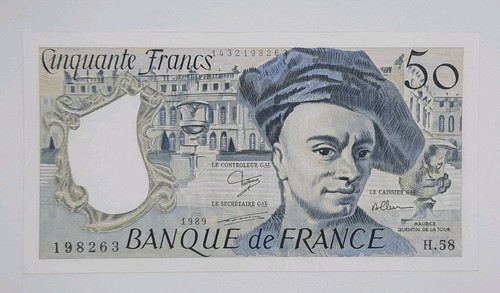 1989 banque france 50 - -,