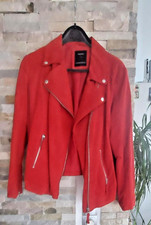 C&A/ CANDA Premium/ Echt Leder Jacke Gr. 48 in Rot, XL Wildleder Echt
