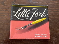 Little Fork Besteck (12-tlg.), 70er Jahre Vintage Bowlespieße Cocktail-Gabeln