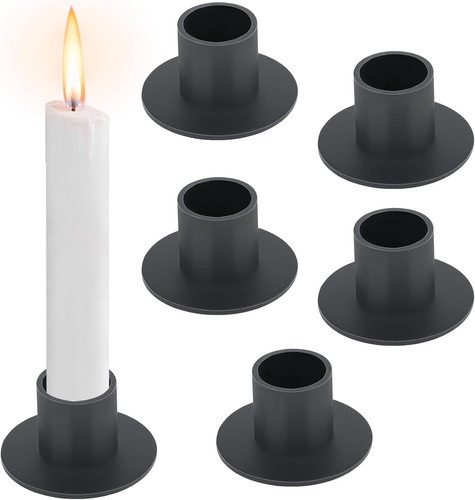 Kerzenständer schwarz 6 - kerzenständer, schwarz,