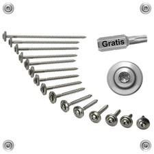 Spenglerschrauben Torx A2 Edelstahl EPDM Dichtscheibe 15mm V2A 4,5 x 20–120 mm