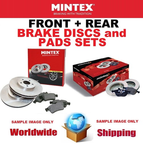 Mintex front rear discs - front,