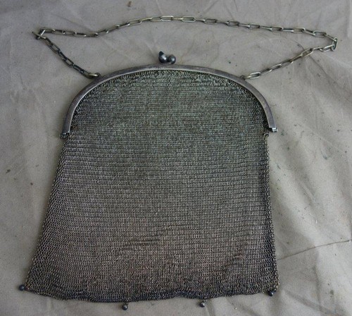 Antike silberne handtasche - silberne,
