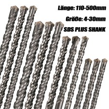 1 Stück Ø 4-30 mm SDS PLUS Hammerbohrer Betonbohrer Steinbohrer Vierschneidig