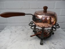 Fondue set aus kupfer - set,