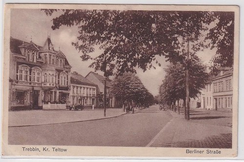 95758 postcard trebbin kreis - postcard,