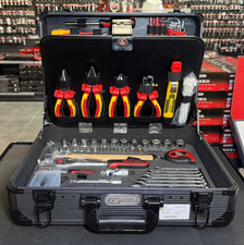 KS Tools 1/4" + 1/2" Elektriker-Werkzeugkoffer, 128-tlg