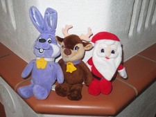3x MILKA Plüschtier Stofftier – Hase – Elch - Weihnachtsmann