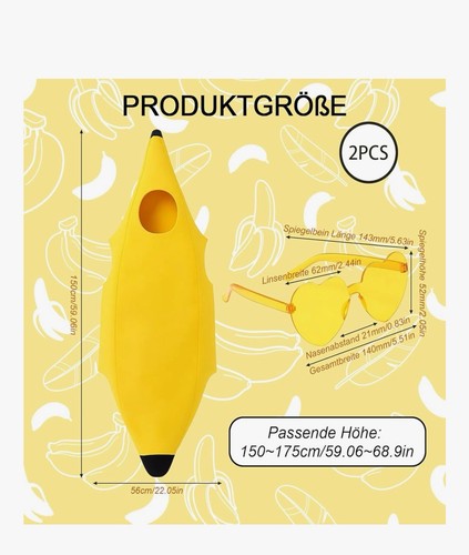 Lustiges bananen kostüm - lustiges,