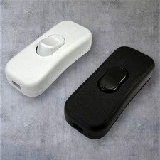 ✅  Schnurschalter weiß 2A 250V Lampen Schalter Schnurzwischenschalter 2Pin Wippe