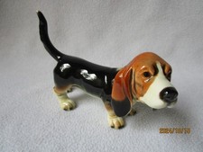 Goebel W. Germany Porzellan Hund Basset 13,5x9x6 Figur Sammlerstück unbeschädigt