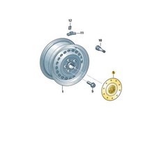 Nabendeckel radkappen t5 - 4x,