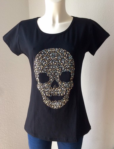 Glitzer shirt totenkopf skull - totenkopf,