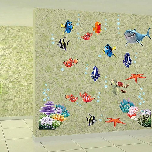 Wandtattoo wandsticker fische - wandtattoo,