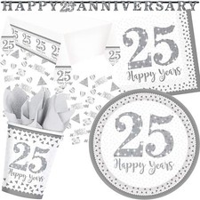 25 HAPPY YEARS - Geschirr Deko