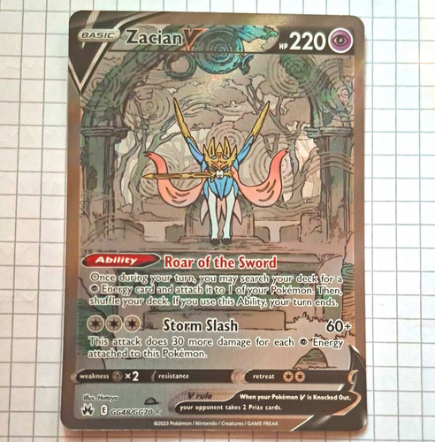Zacian crown zenith - v,