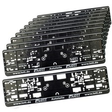 10x KENNZEICHENHALTER