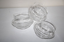 Schwimmschalen aus Glas im 3er