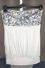 Bandeau Shirt Pailletten