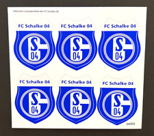 FC Schalke 04 Aufkleber Sticker Set - 6 Logos Bundesliga Fussball #514