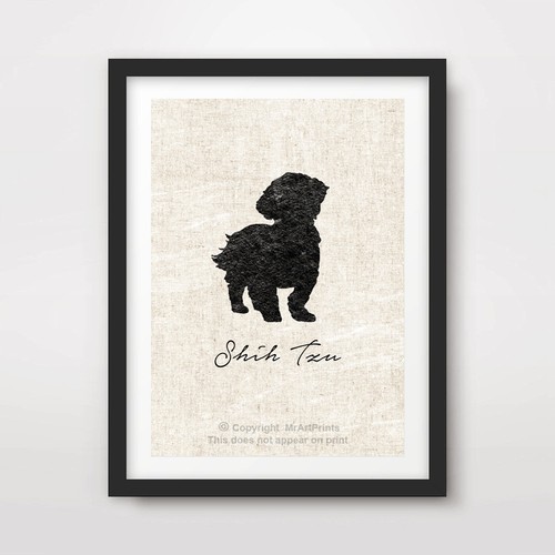 Shih tzu hund kunstdruck - shih,