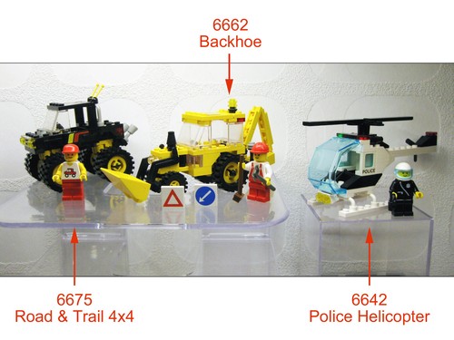 3xlego vintage town 6675 road - vintage,
