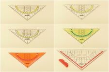 Geodreieck Geometriedreieck - 6 Sorten 4 Farben mit/ohne Griff teils heftbar NEU