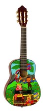 Gitarre/Kinder, Jugend, 1/4-Modell-B2-mit lustigen Motiven, Lern/Schulgitarre!n