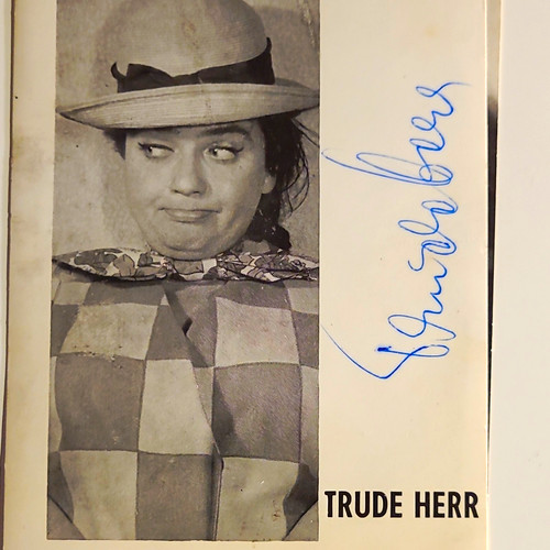 Trude herr signiertes - trude,