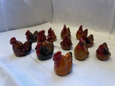 12 Hühner Keramik Oster