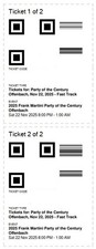 2 Tickets - Frank Martini, Party of the Century, Offenbach, 22.11.2025