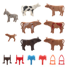 Playmobil Kuh Stier Kalb Esel Klicky Ochsenkarren Bauernhof Ritterburg Auswahl