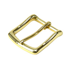 Gürtelschnalle aus Messing hochwertig handpoliert 35mm Innenbreite