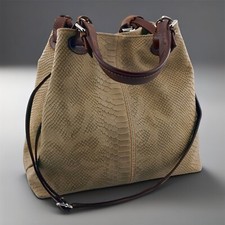 Bella&Quinny Damen Handtasche SAVONA, italienisches Handwerk, echtes Leder